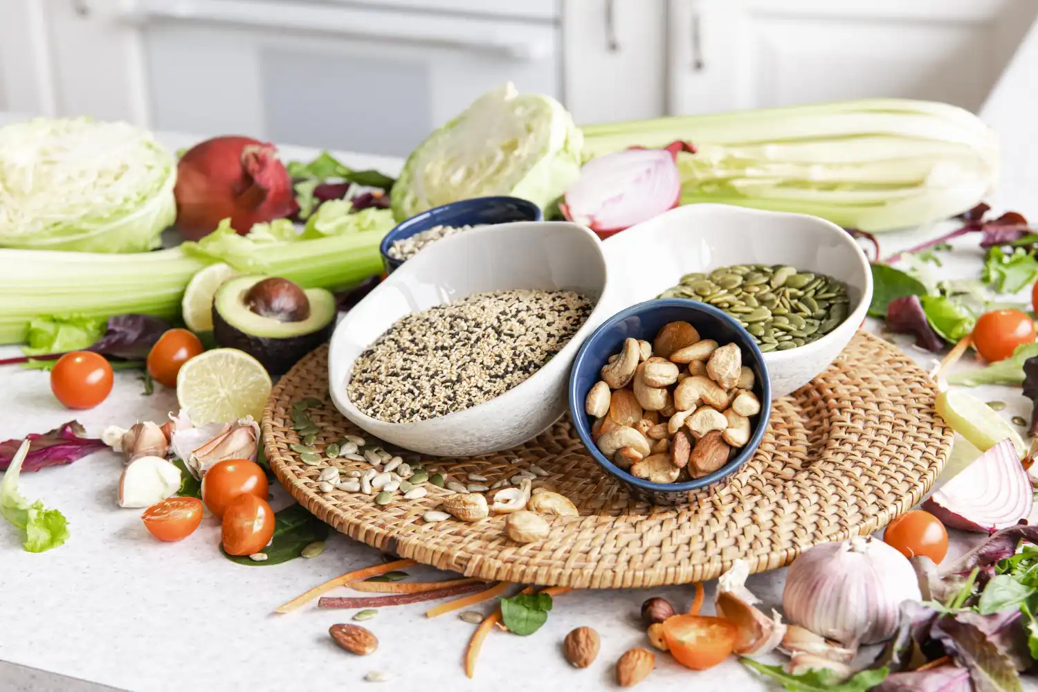 Fresh ingredients for an Ayurvedic Diet plan