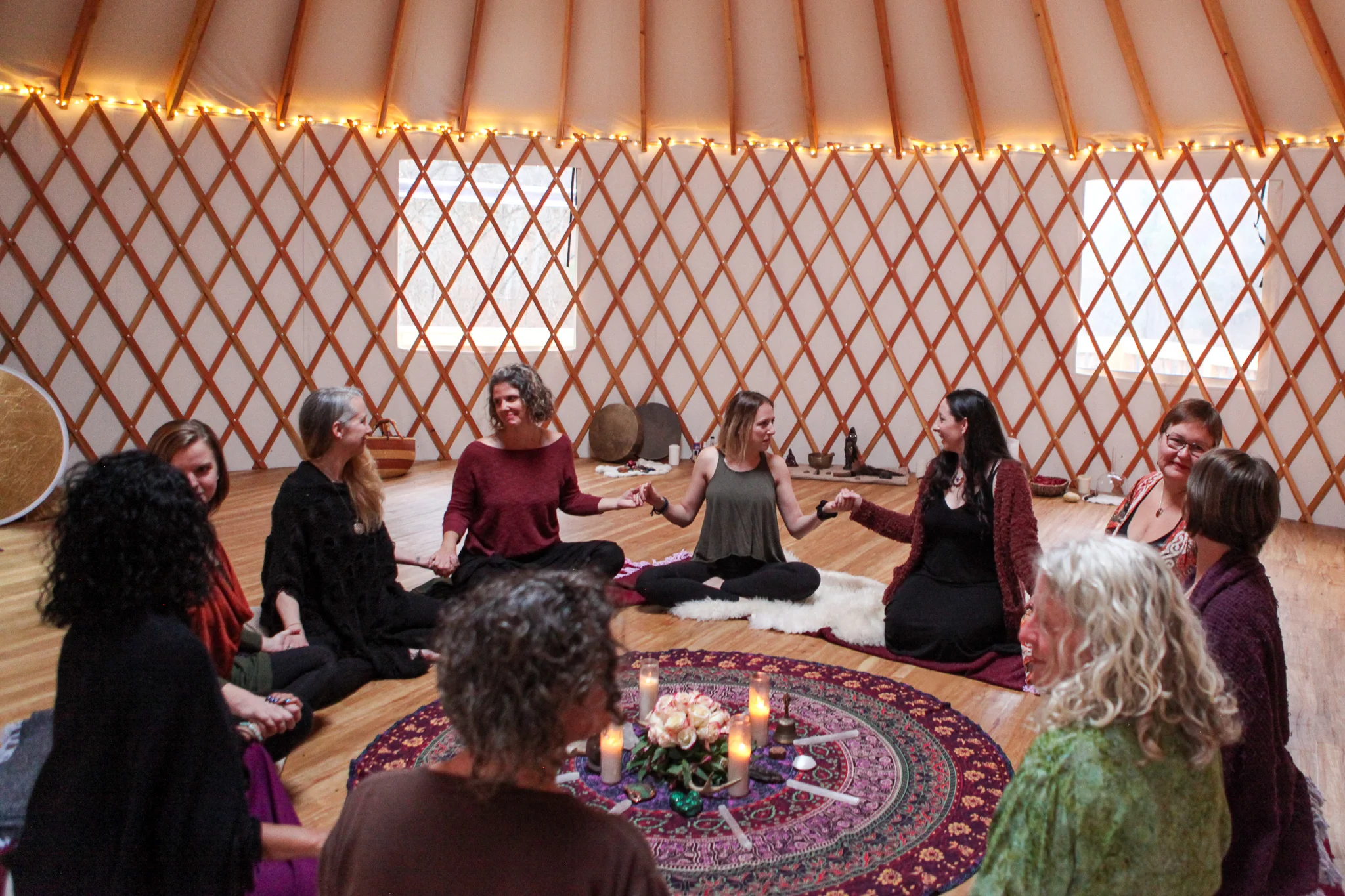 Woman circle retreat
